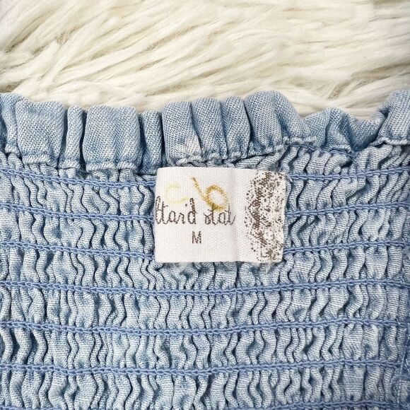 Altar’d State Tencel Chambray Daisy Top M - Picture 6 of 8